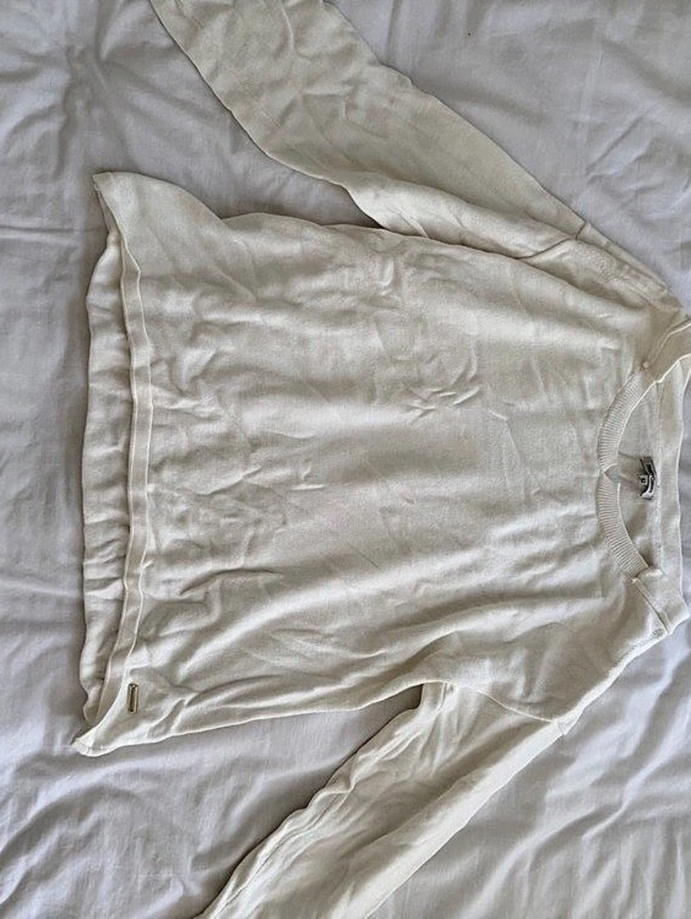 Long Sleeve Top in Cream brand new